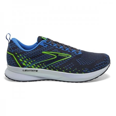 Brooks Men's Levitate 5 India Ink/Blue/Green Gecko