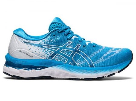 ASICS | WOMEN'S GEL-NIMBUS 23 - Digital Aqua/White