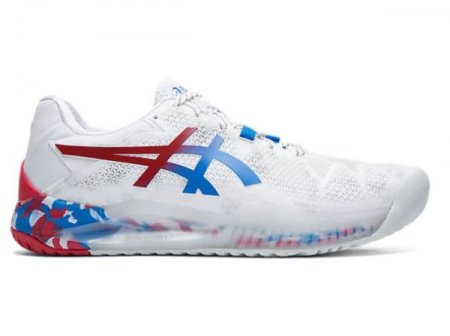 ASICS | WOMEN'S GEL-Resolution 8 Retro Tokyo - White/Pure Silver