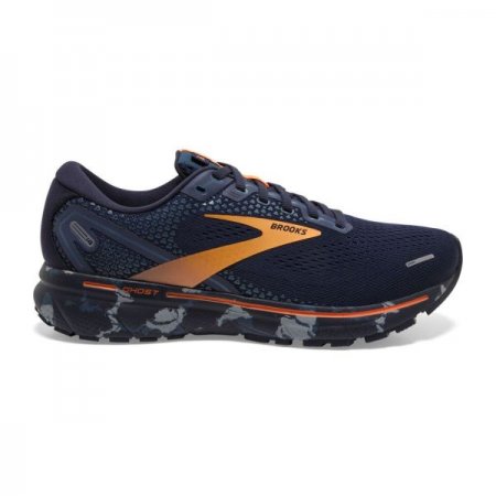 Brooks Men's Ghost 14 Navy/Grey/Orange