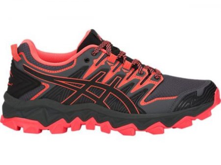 ASICS | WOMEN'S GEL-FUJITRABUCO 7 - Black/Flash Coral