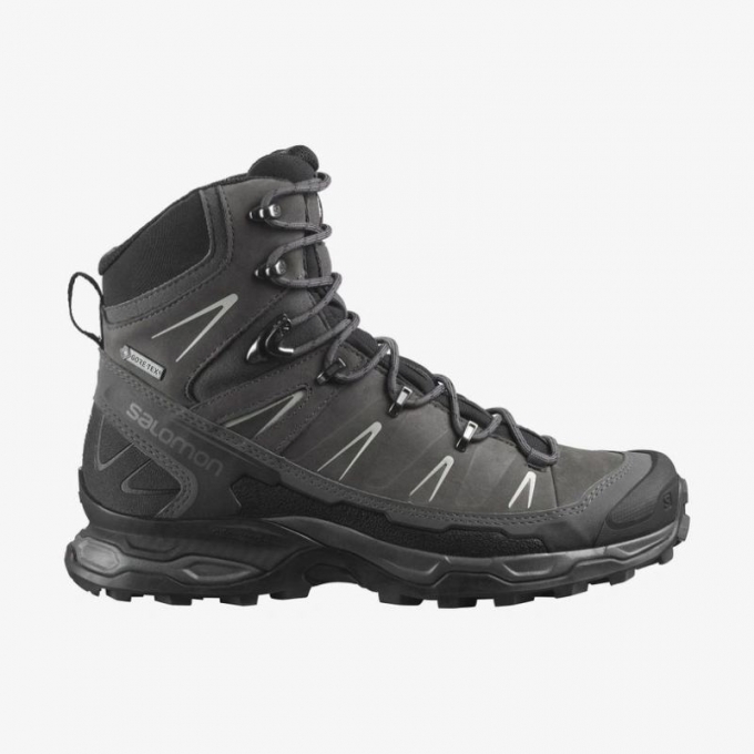 SALOMON WOMEN'S X ULTRA TREK GORE-TEX-Black / Magnet / Mineral Gray