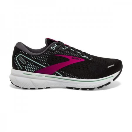 Brooks Women's Ghost 14 Black/Pink/Yucca