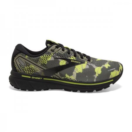 Brooks Men's Ghost 14 Olive/Lime Punch/Black