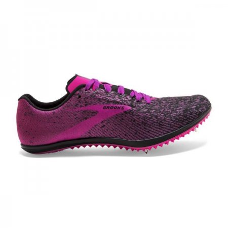 Brooks Women's Mach 19 Spike Black/Hollyhock/Pink