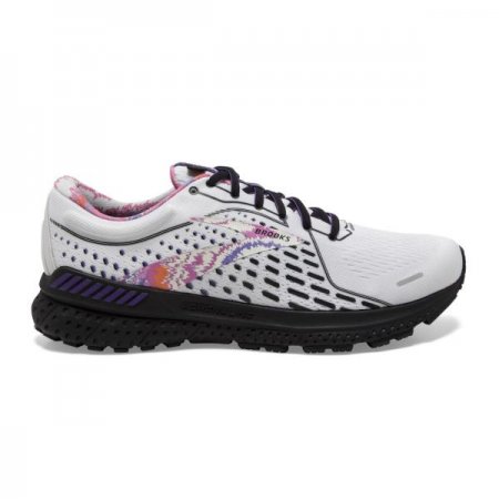 Brooks Men's Adrenaline GTS 21 White/Black/Ultra Violet