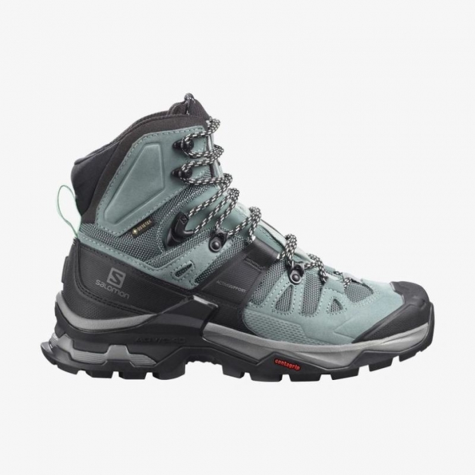 SALOMON WOMEN'S QUEST 4 GORE-TEX-Slate / Trooper / Opal Blue