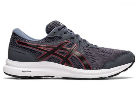 ASICS | MEN'S GEL-CONTEND 7 (4E) - Carrier Grey/Classic Red