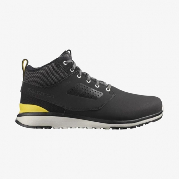 SALOMON MEN'S UTILITY FREEZE CLIMASalomon WATERPROOF-Black / Black / Empire Yellow