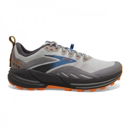 Brooks Men's Cascadia 16 Oyster Mushroom/Alloy/Orange