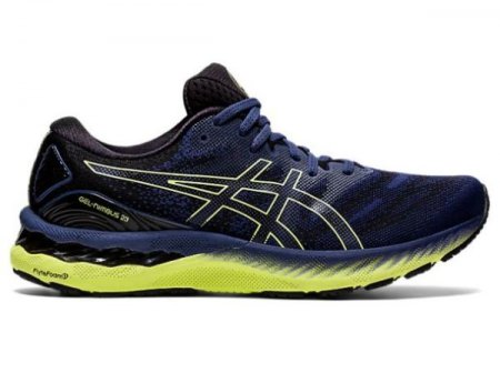 ASICS | MEN'S GEL-NIMBUS 23 - Thunder Blue/Glow Yellow