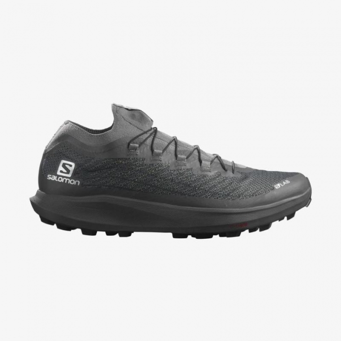 SALOMON WOMEN'S S/LAB PULSAR SOFT GROUND-Quiet Shade / Magnet / Black