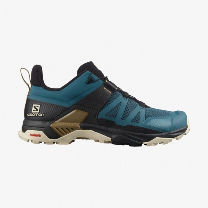 SALOMON MEN'S X ULTRA 4-Mallard Blue / Bleached Sand / Bronze Brown