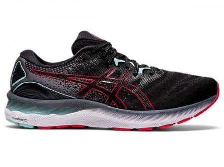 ASICS | MEN'S GEL-NIMBUS 23 - Black/Electric Red