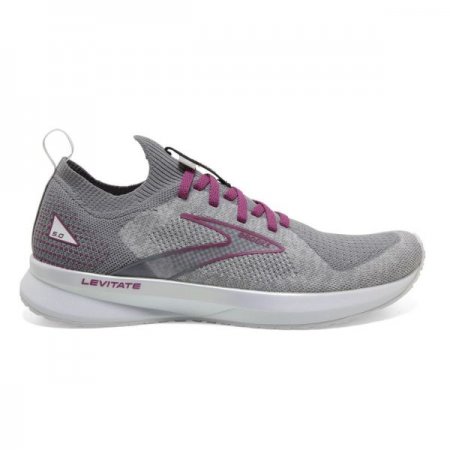 Brooks Women's Levitate StealthFit 5 White/Grey/Baton Rouge