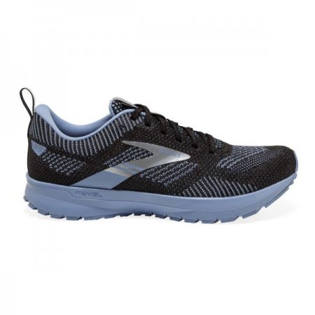 Brooks Women's Revel 5 Black/Blue/Metallic Silver