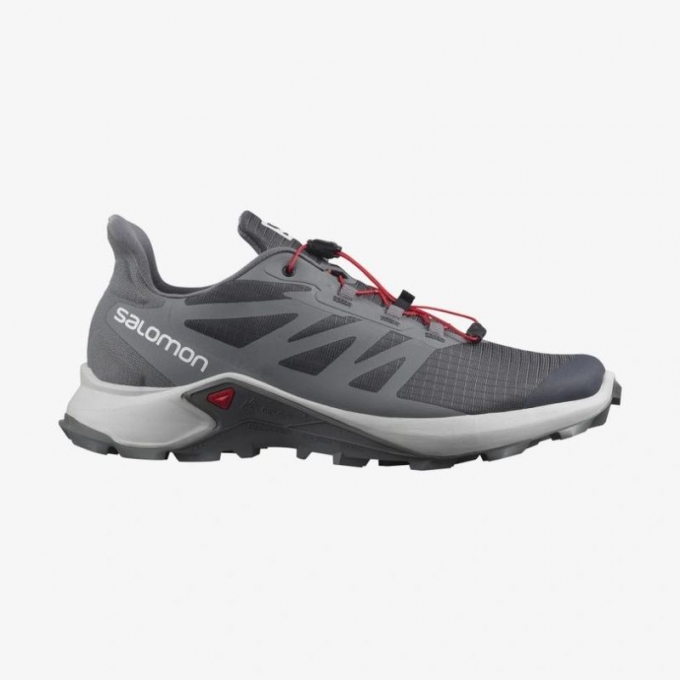 SALOMON MEN'S SUPERCROSS 3-Ebony / Lunar Rock / Quiet Shade