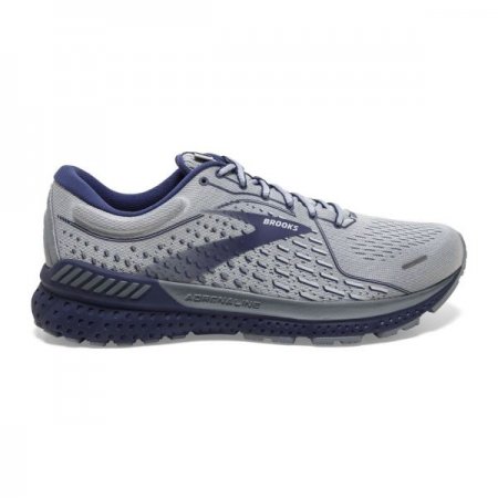 Brooks Men's Adrenaline GTS 21 Grey/Tradewinds/Deep Cobalt