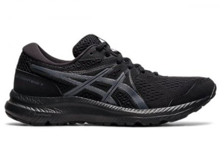 ASICS | WOMEN'S GEL-CONTEND 7 (D) - Black/Carrier Grey