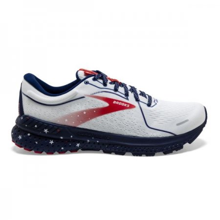 Brooks Men's Adrenaline GTS 21 White/Blue/Red