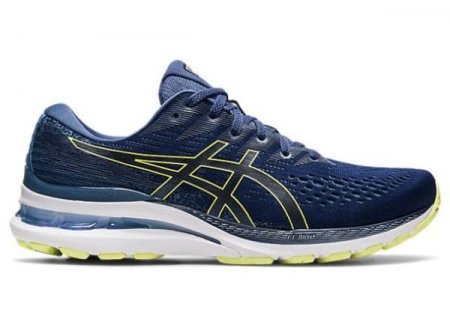 ASICS | MEN'S GEL-KAYANO 28 - Thunder Blue/Glow Yellow