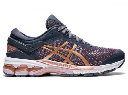 ASICS | WOMEN'S GEL-KAYANO 26 - Metropolis/Rose Gold