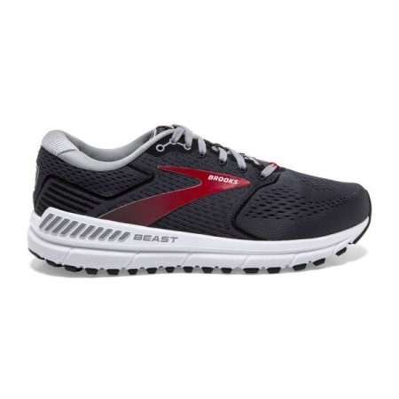 Brooks Men's Beast 20 Blackened Pearl/Black/Red