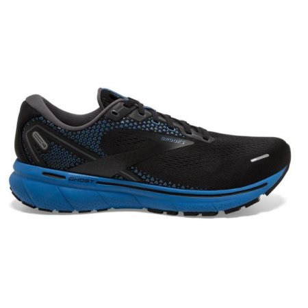 Brooks Men's Ghost 14 Black/Blackened Pearl/Blue