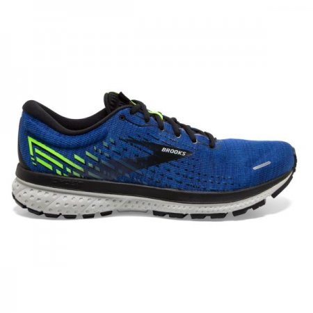 Brooks Men's Ghost 13 Blue/Black/Green Gecko