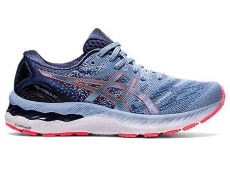 ASICS | WOMEN'S GEL-NIMBUS 23 - Mist/Blazing Coral