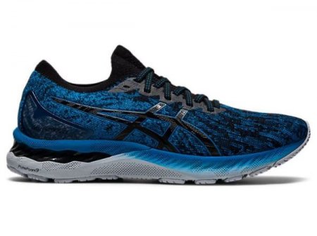 ASICS | MEN'S GEL-NIMBUS 23 KNIT - Reborn Blue/Black