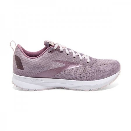 Brooks Women's Revel 4 Almond/Metallic/Primrose