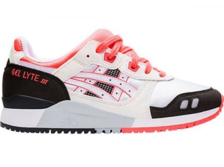 ASICS | WOMEN'S GEL-LYTE III - White/Flash Coral