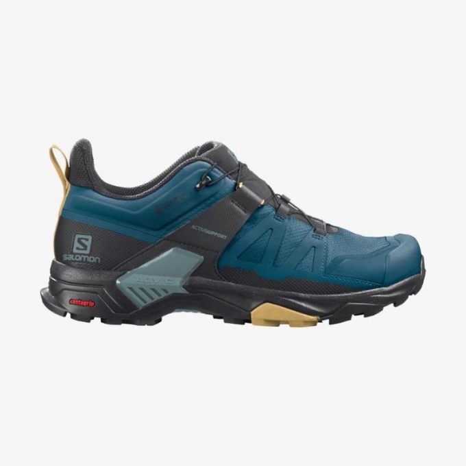 SALOMON MEN'S X ULTRA 4 GORE-TEX-Legion Blue / Black / Fall Leaf