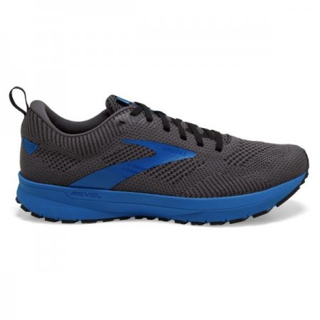 Brooks Men's Revel 5 Black/Grey/Blue