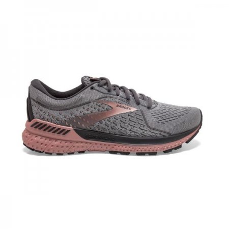 Brooks Women's Adrenaline GTS 21 Grey/Black/Rose Gold