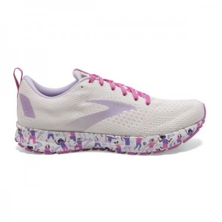 Brooks Women's Revel 4 White/Lilac/Pink