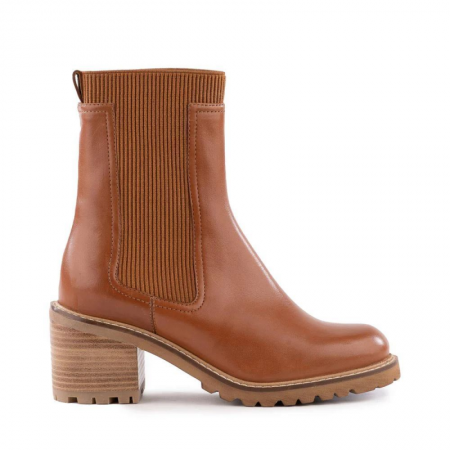 Seychelles | For Women | Far-Fetched Knit Boot-Cognac