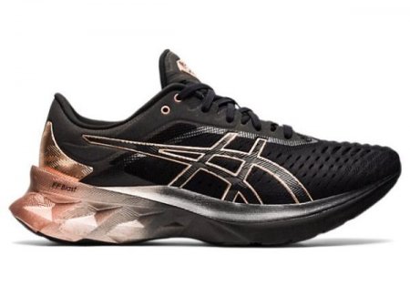 ASICS | WOMEN'S NOVABLAST PLATINUM - Black/Rose Gold