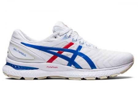 ASICS | WOMEN'S GEL-Nimbus 22 Retro Tokyo - White/Electric Blue