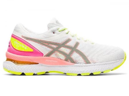 ASICS | WOMEN'S GEL-NIMBUS 22 LITE-SHOW - White/Sun Coral