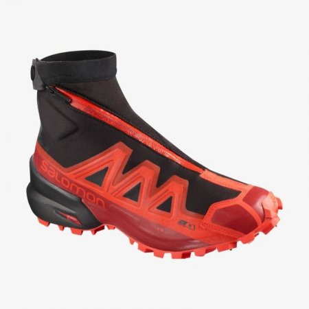 SALOMON WOMEN'S SNOWSPIKE CLIMASalomon WATERPROOF-Black / Racing Red / Red Dahlia