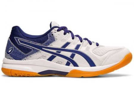 ASICS | WOMEN'S GEL-ROCKET 9 - White/Dive Blue