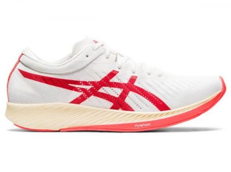 ASICS | WOMEN'S METARACER - White/Sunrise Red