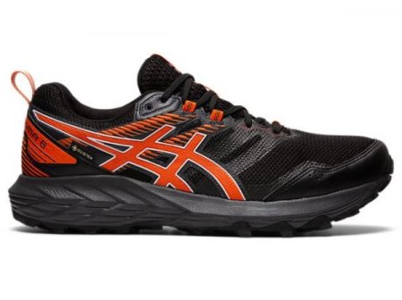 ASICS | MEN'S GEL-SONOMA 6 G-TX - Black/Marigold Orange