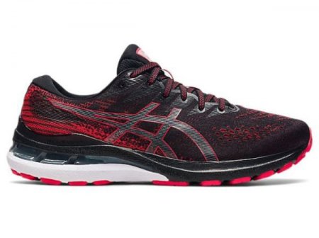 ASICS | MEN'S GEL-KAYANO 28 - Black/Electric Red