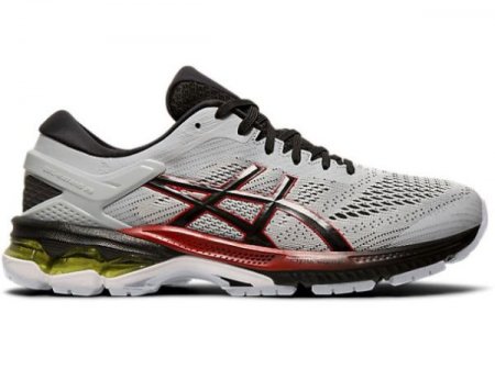 ASICS | MEN'S GEL-KAYANO 26 - Piedmont Grey/ Black