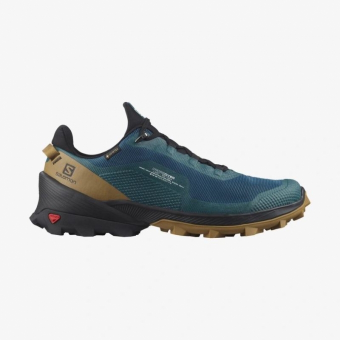 SALOMON MEN'S CROSS OVER GORE-TEX-Legion Blue / Black / Cumin