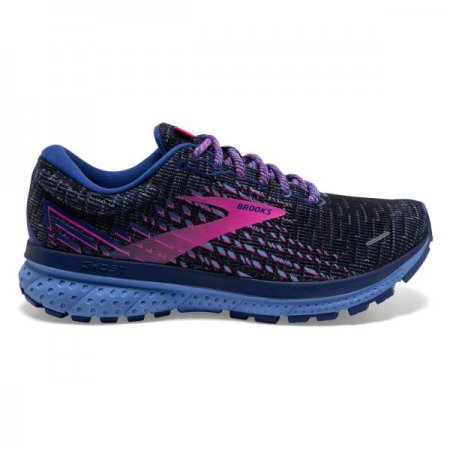 Brooks Women's Ghost 13 Ebony/Blue/Pink