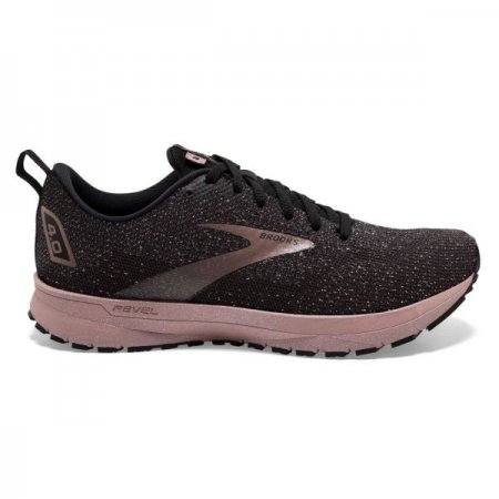 Brooks Women's Revel 4 Black/Ebony/Rose Gold